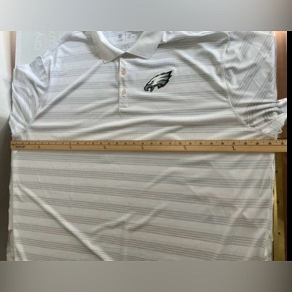Nike Dri Fit Philadelphia Eagles Polo Shirt Men’s 4XL White NFL Golf - Picture 10 of 11